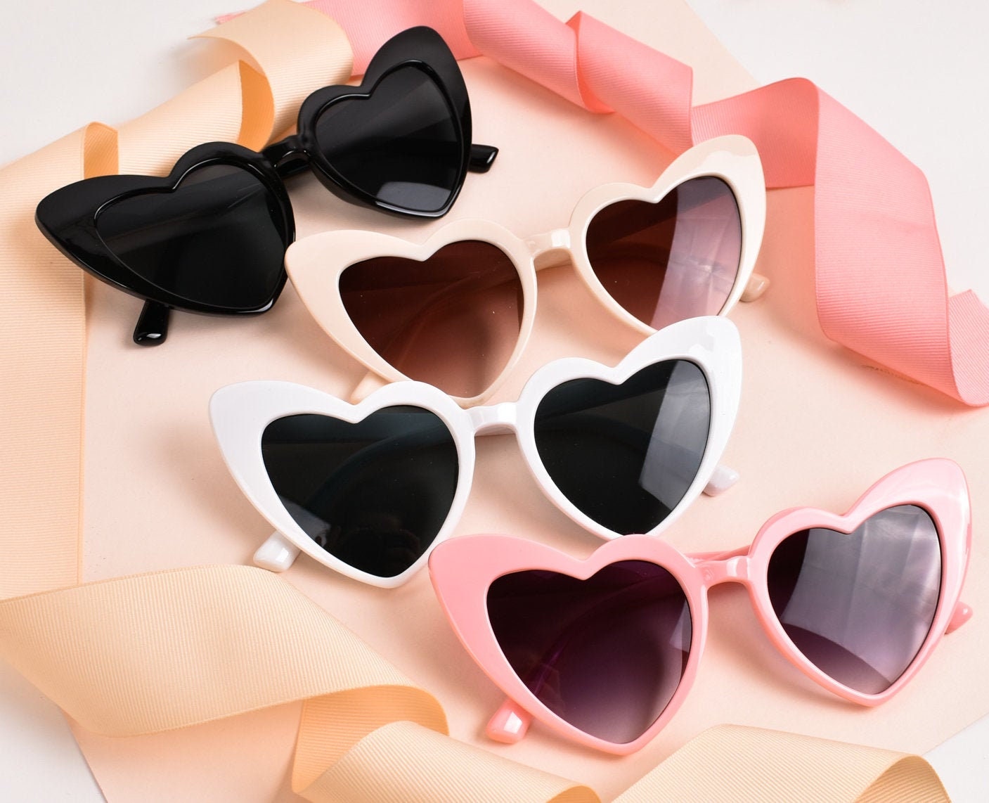 Bachelorette Party Sunglasses Heart Sunglasses Babe & Bride Beach Bachelorette Party Favors Bridal Shower Favors Bridesmaids Proposal