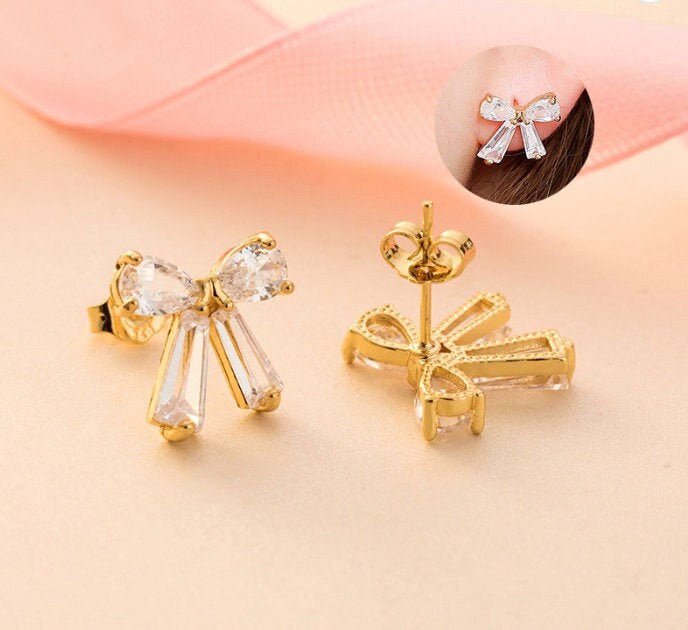 Personalized Bridesmaid Gift, Bridesmaid Proposal Earrings, Tie the Knot Jewelry, Custom Bridesmaid Earrings, Flower Girl, Maid of Honor