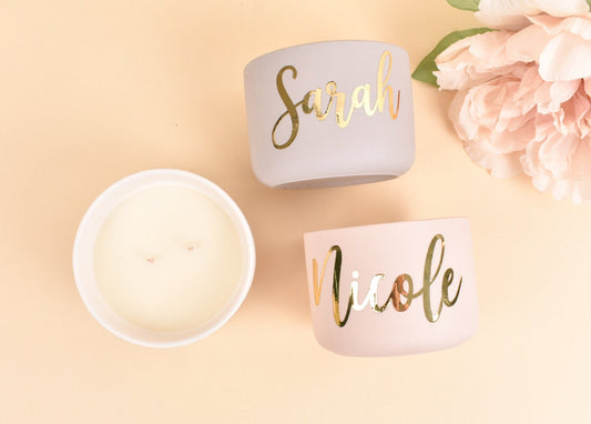 Bridesmaid Candle Personalized Candle CUSTOM NAME Personalized Bridesmaid Gift Ideas Bride Gift Bridesmaid Proposal Maid Of Honor