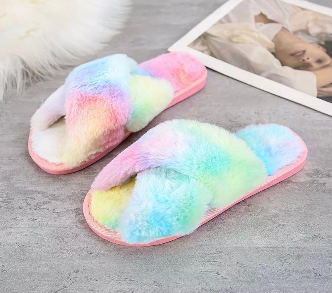 Slippers For Women Gifts Wedding Gifts Bridesmaid Gifts Bachelorette Party For Her Birthday Gift Best Friend Gift Fluffy Slippers For Bride