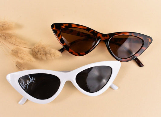 Bachelorette Party Sunglasses Cat Eye Sunglasses Babe & Bride Beach Bachelorette Party Favors Bridal Shower Favors Bridesmaids Proposal