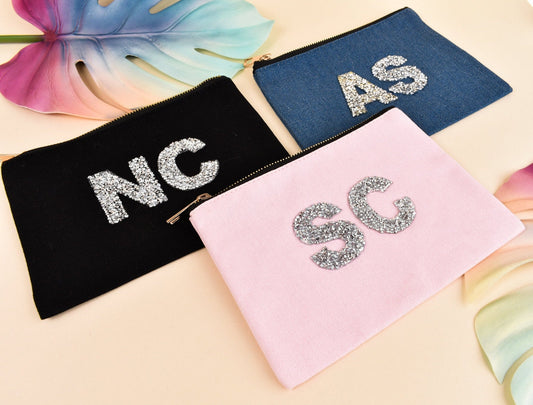 Bridesmaid Proposal - Bridesmaid Proposal Gift - Bridesmaid Proposal Bag - Personalized Bag - Monogram Make Up Bag Bridesmaid Gift Monogram