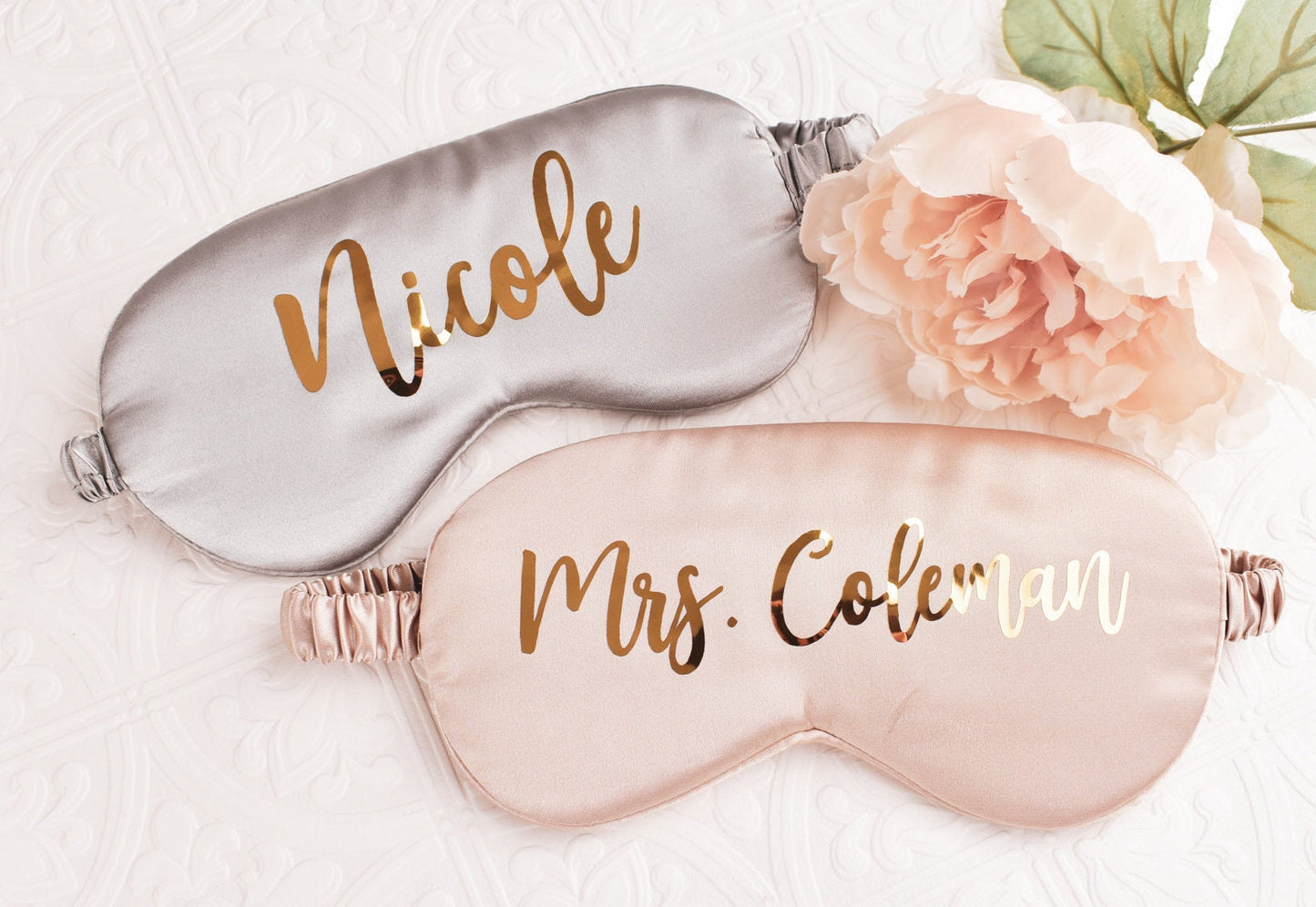 Custom Eye Mask - Personalized Sleep Mask - Personalized Satin Eye Mask Bachelorette Party Gift -Bridesmaid Proposal Gift - Bridesmaid Gift