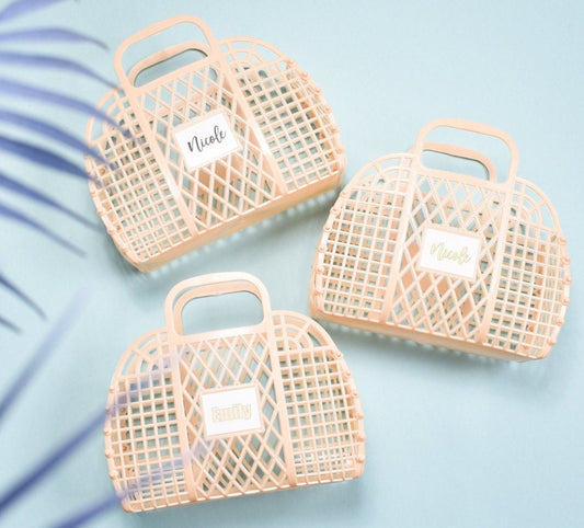 Personalized Jelly Bag Personalized Flower Girl Gift Bag for Little Girls Purse with Name Custom Gifts Little Girl Birthday Gift