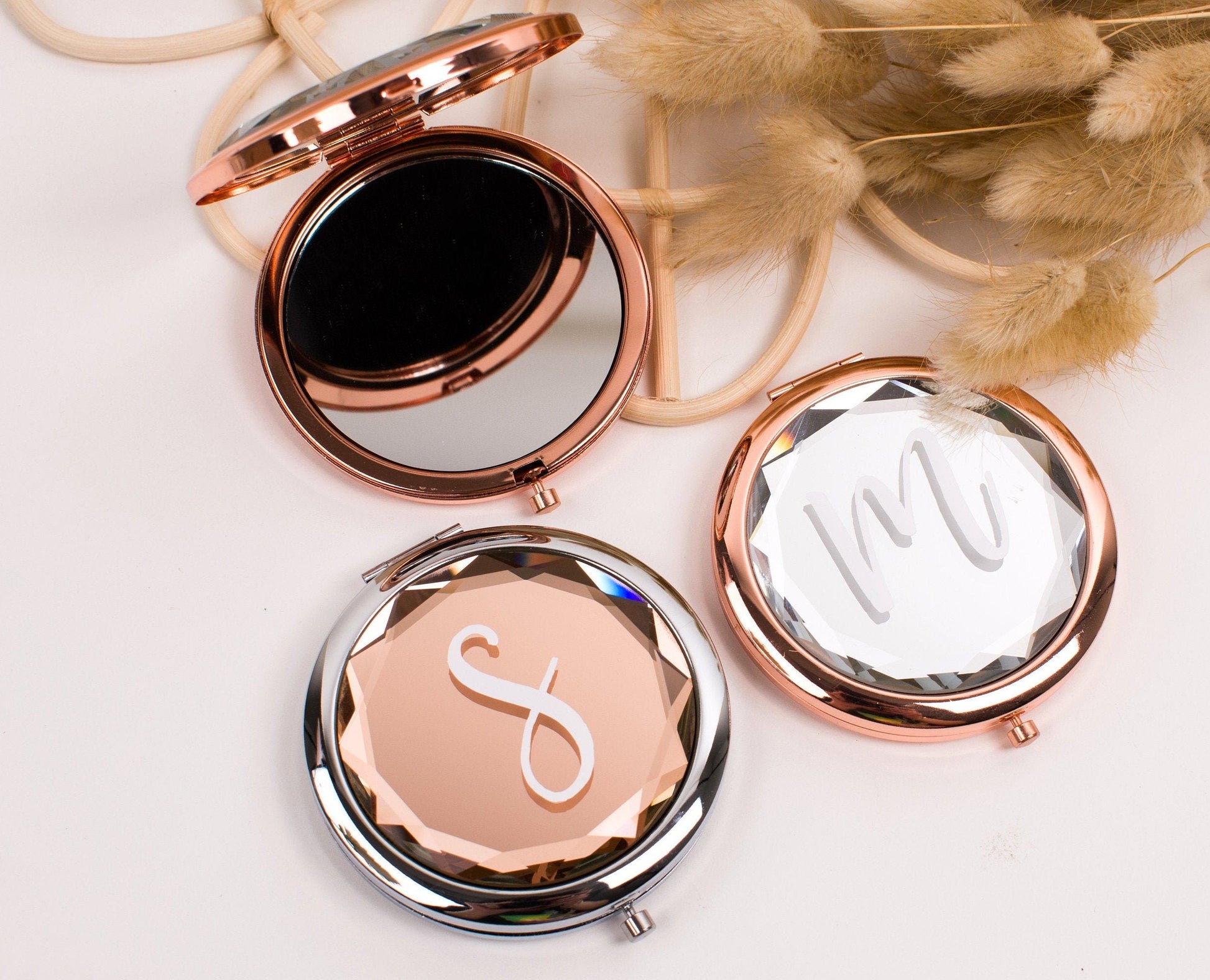 Bachelorette Party Favors - Bachelorette Party Gifts - Bridesmaid Gifts - Mirror Compact Favors - Personalized Gifts for Women