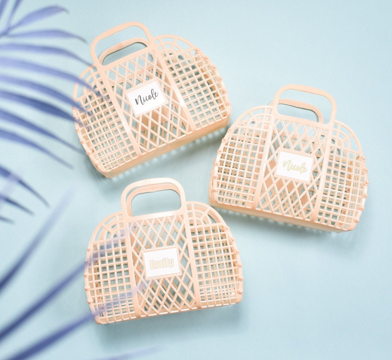Bachelorette Personalized Jelly Bag Bachelorette Party - Favor Bags Bridesmaid Gift Bag - Small Beach Bag - Tote Bag - Custom Mini Tote
